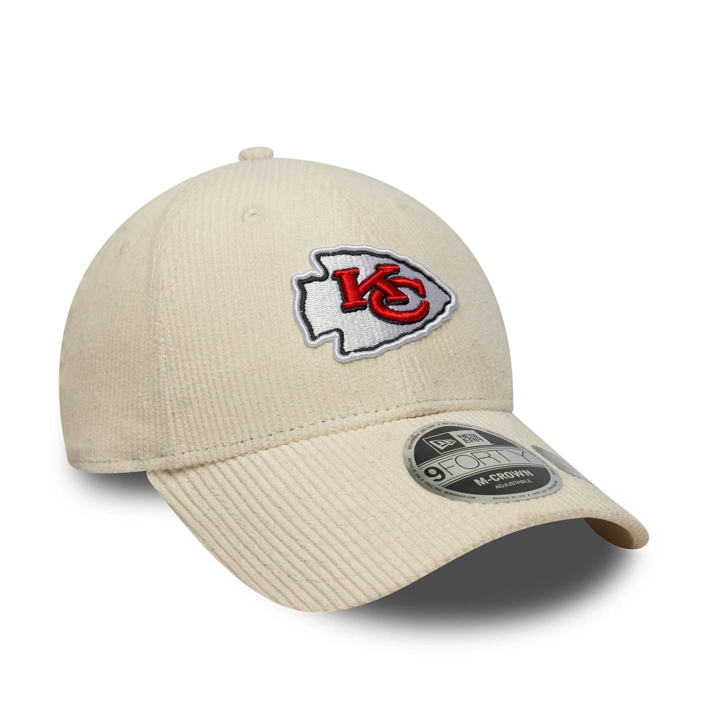 New Era KC Kansas City Chiefs NFL Cord Cream 9FORTY M-Crown