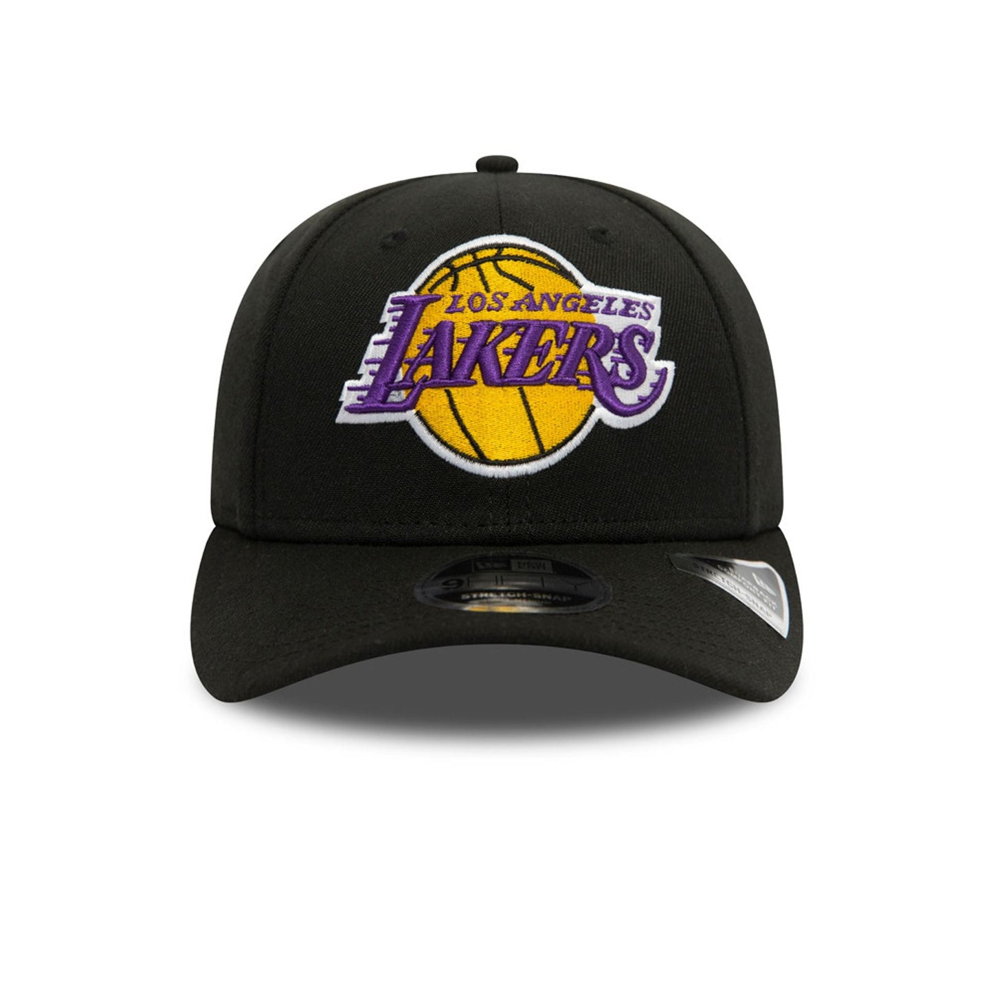 New Era LA Lakers Black 9FIFTY Stretch Snap Cap