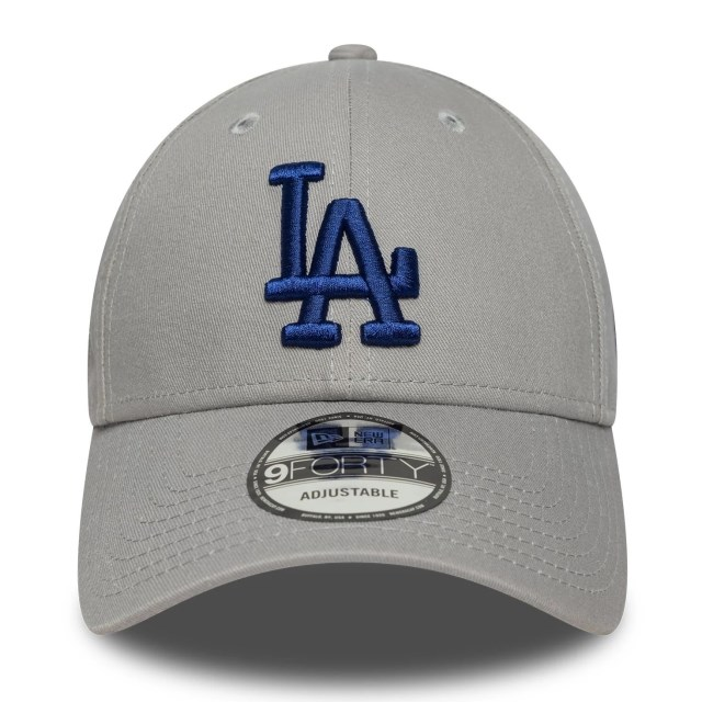 New Era LA Los Angeles Dodgers Side Patch MLB Gray