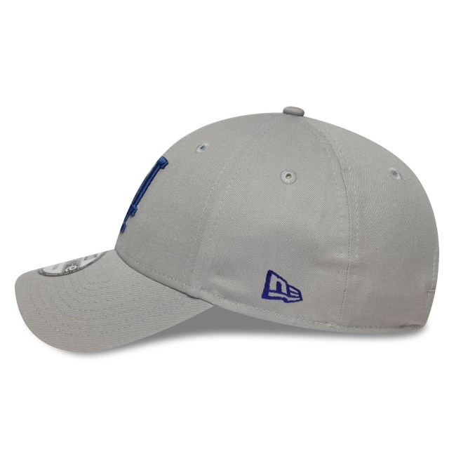 New Era LA Los Angeles Dodgers Side Patch MLB Gray