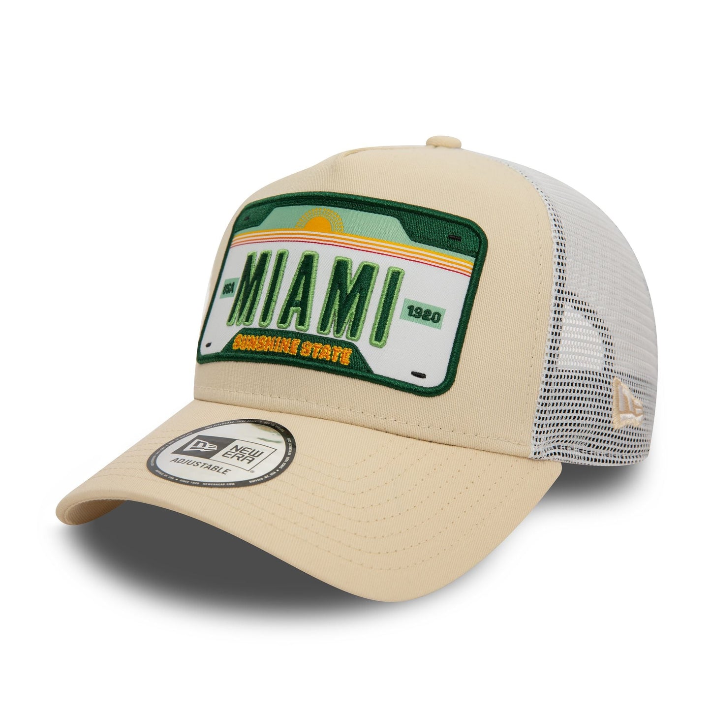 New Era Miami Patch Light Beige 9FORTY A-Frame