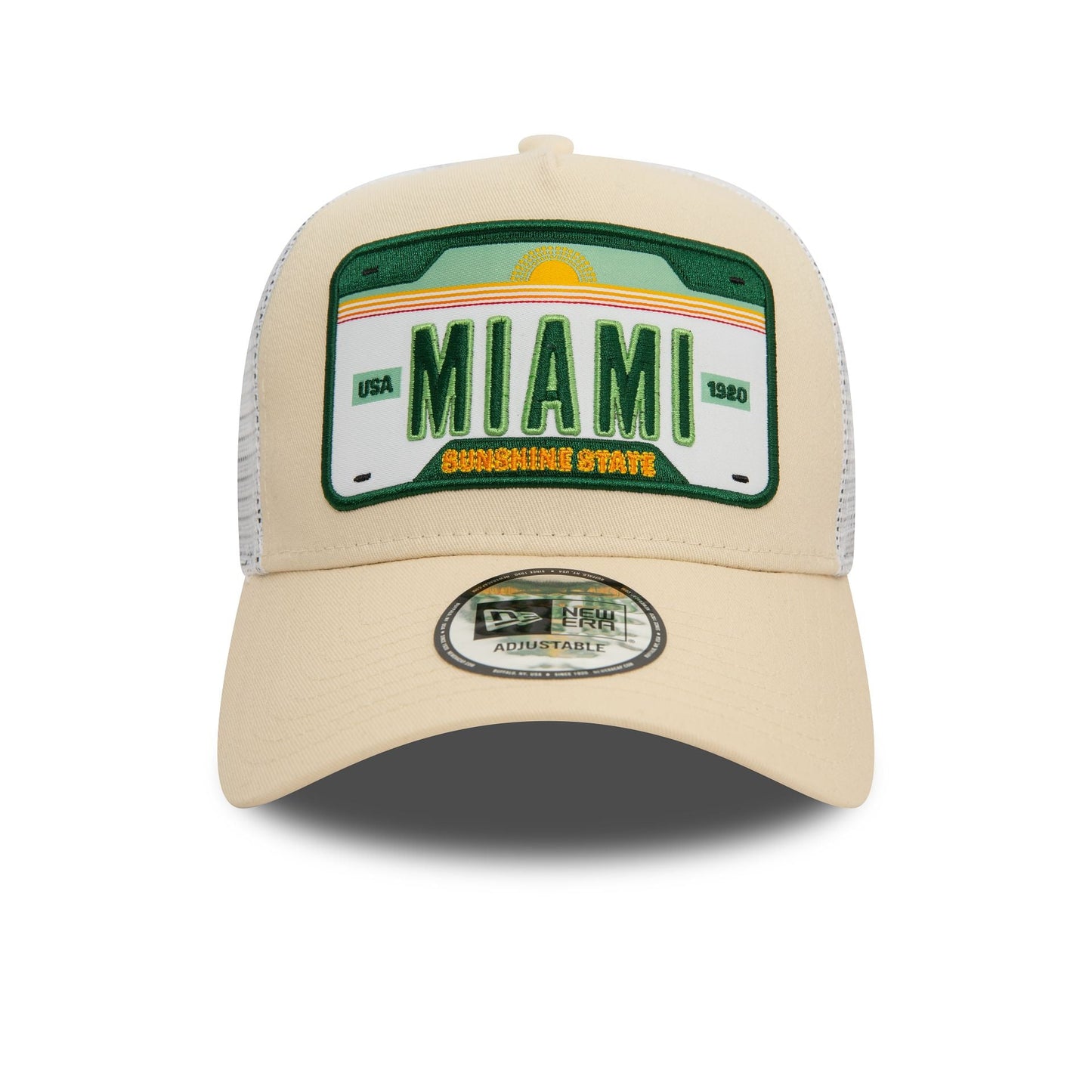 New Era Miami Patch Light Beige 9FORTY A-Frame