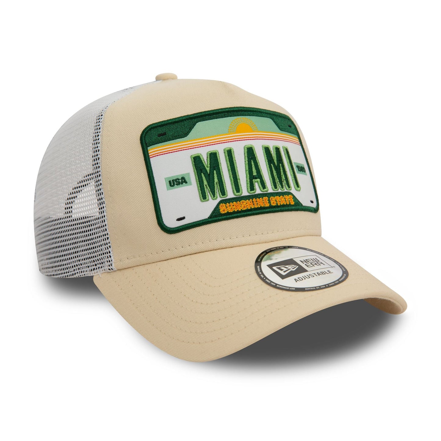 New Era Miami Patch Light Beige 9FORTY A-Frame