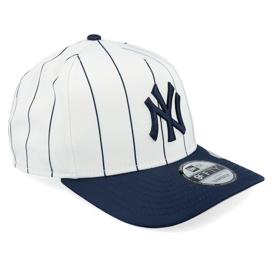 New Era NY New York Yankees  9Fifty A-Frame Satin Pinstripe White/Navy