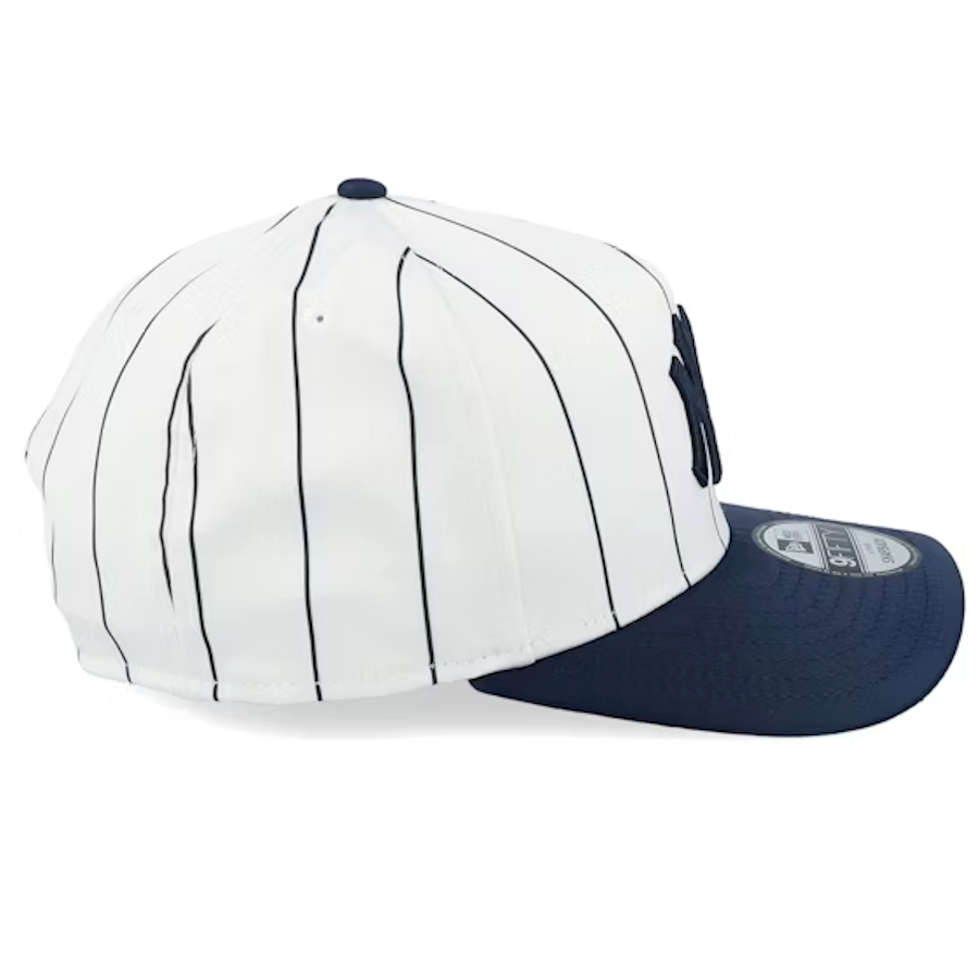 New Era NY New York Yankees  9Fifty A-Frame Satin Pinstripe White/Navy