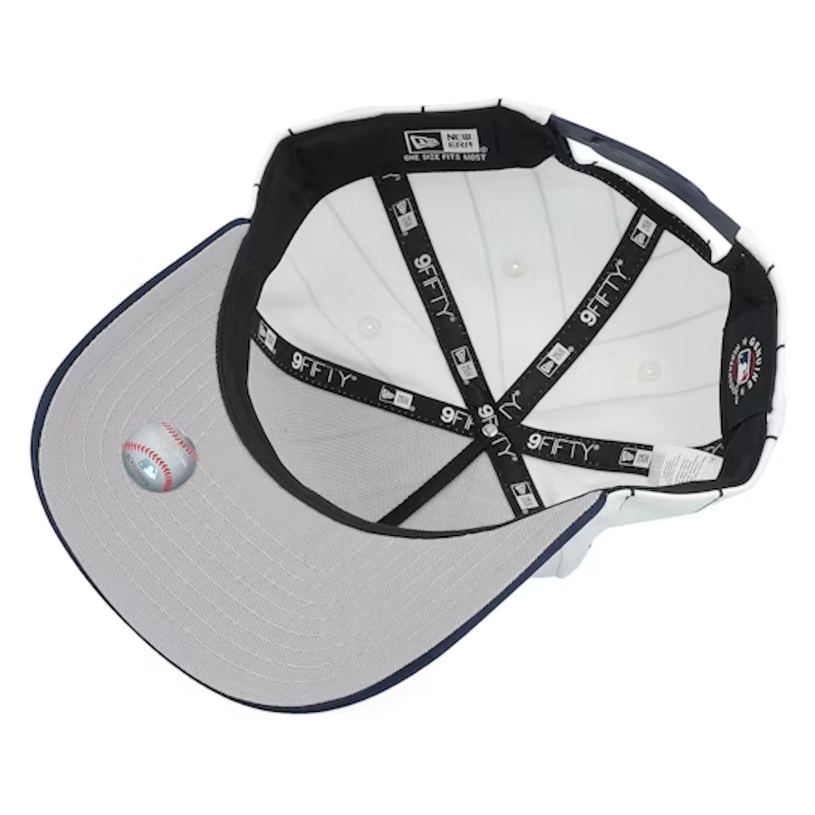 New Era NY New York Yankees  9Fifty A-Frame Satin Pinstripe White/Navy