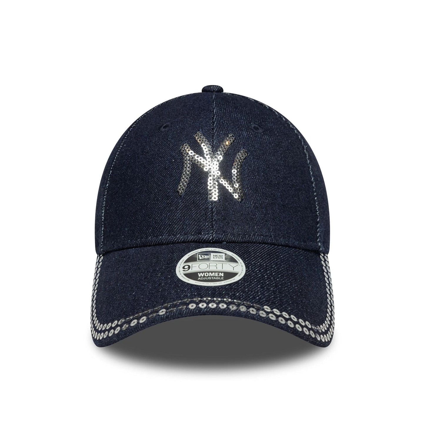 New Era NY New York Yankees Women MLB Sequin Dark Blue 9FORTY