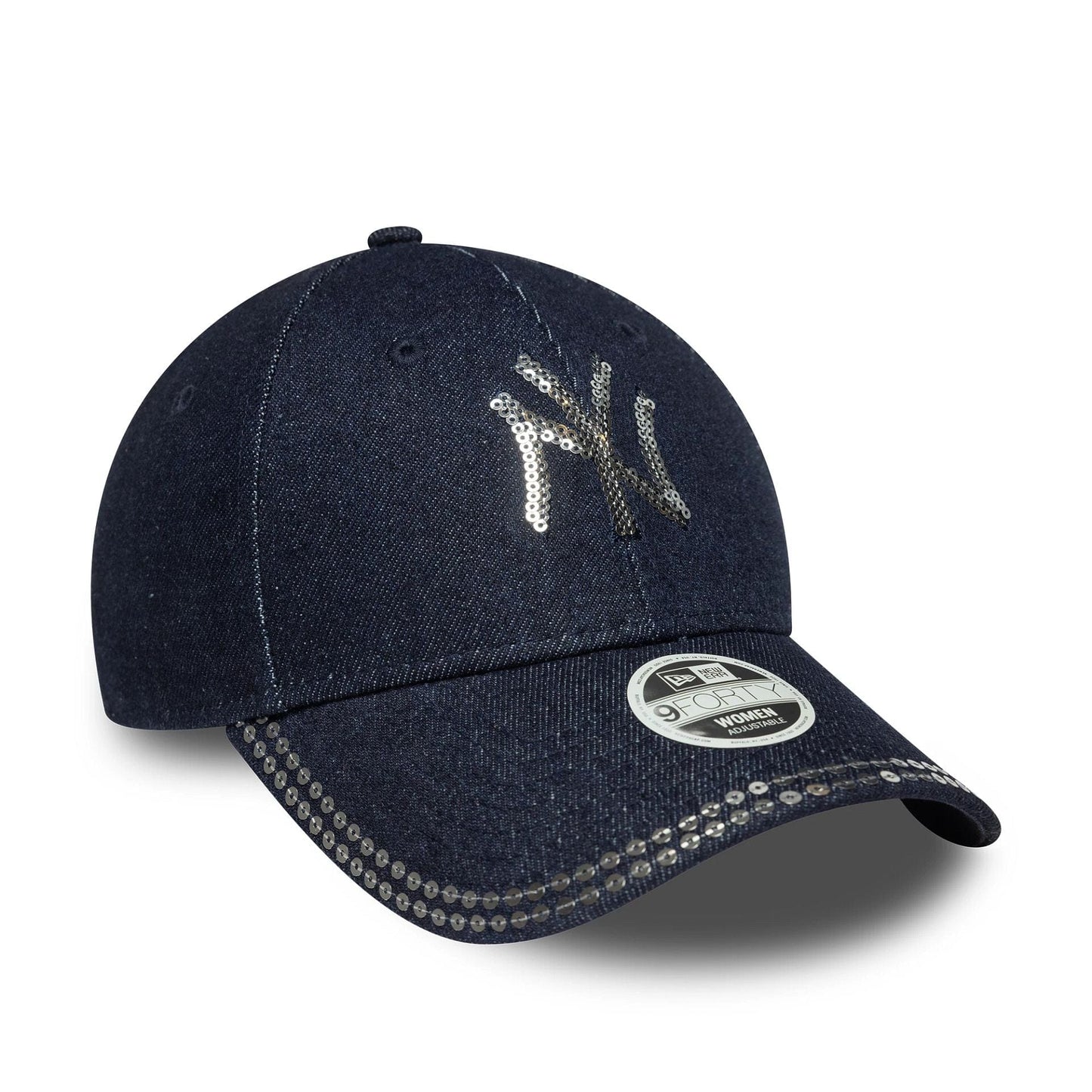 New Era NY New York Yankees Women MLB Sequin Dark Blue 9FORTY