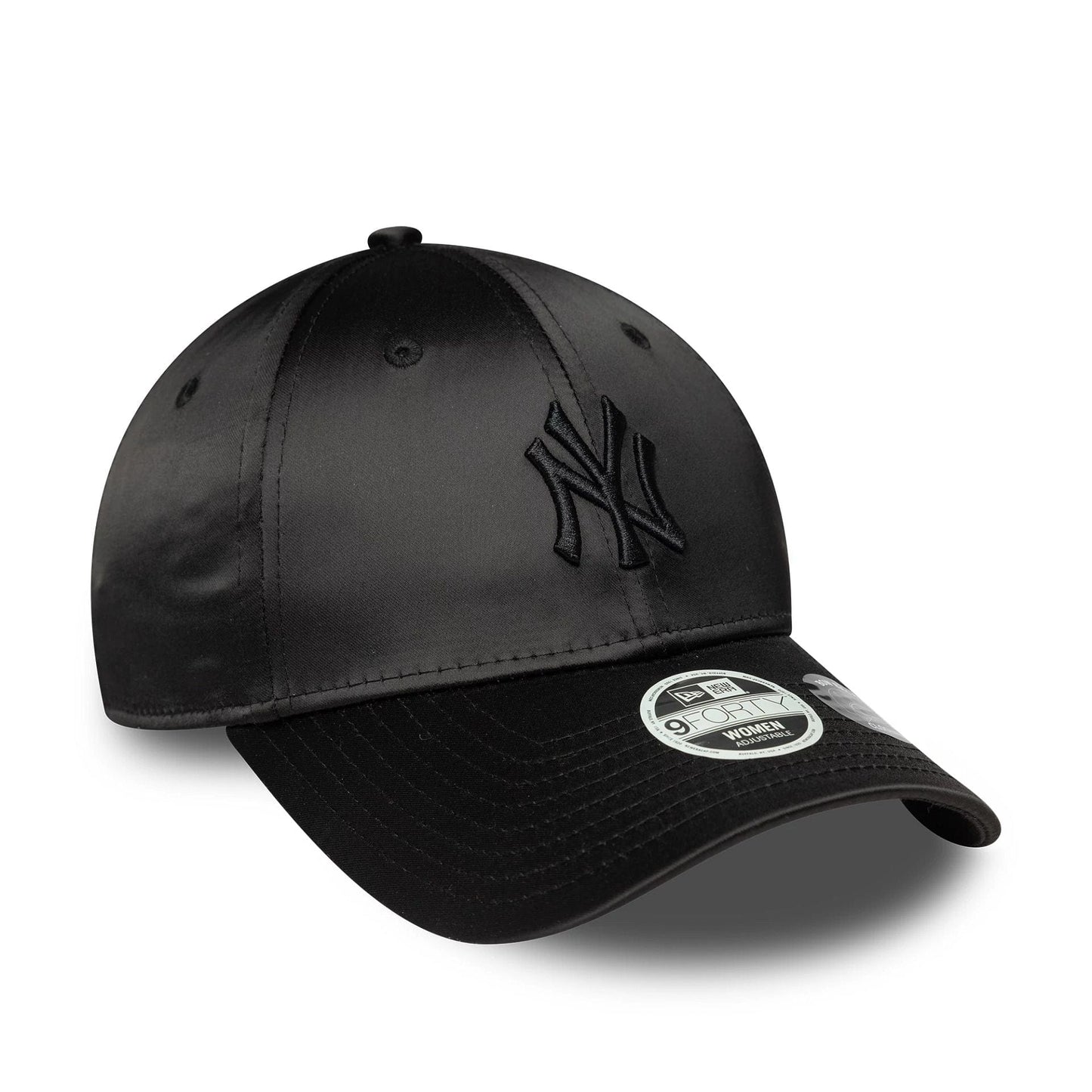 New Era NY New York Yankee Women MLB Satin Bow Back Black 9FORTY