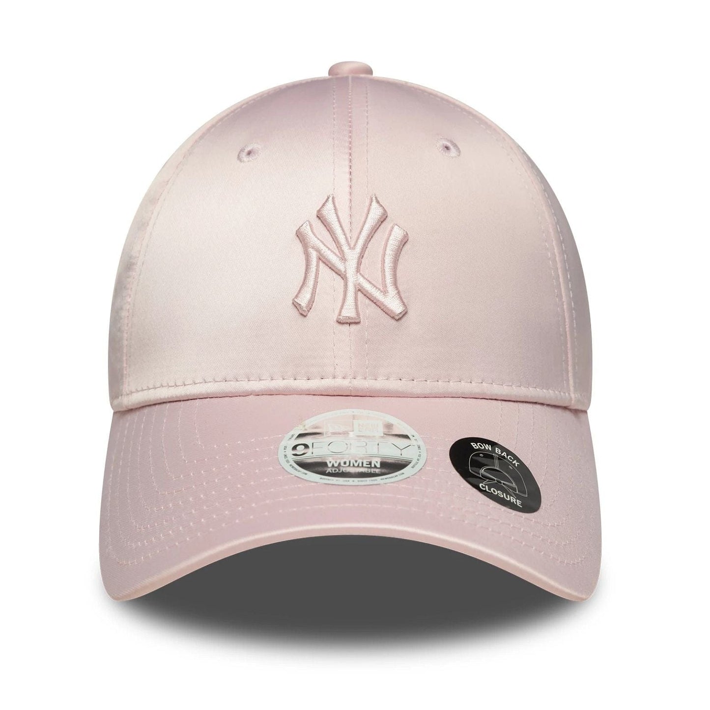 New Era NY New York Yankees Women MLB Satin Bow Back Pastel Pink 9FORTY