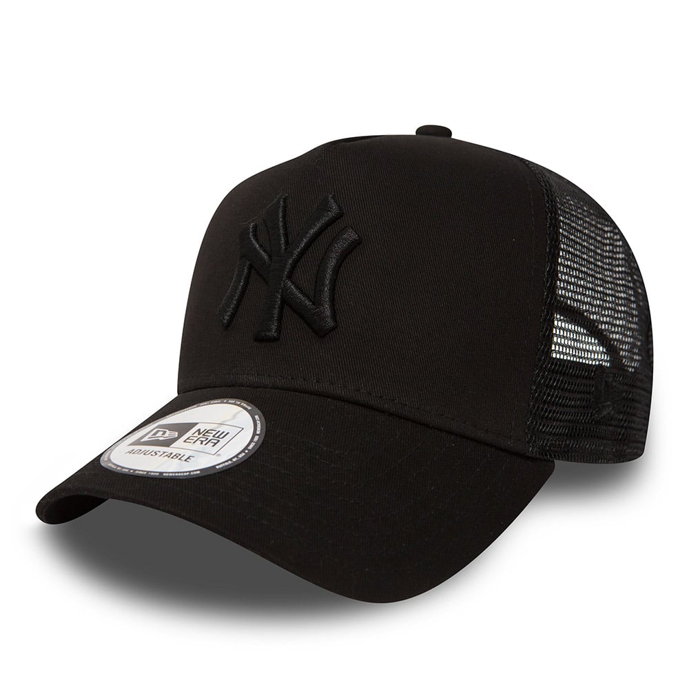 New Era New York Yankees Clean Black Trucker A-Frame 9FORTY