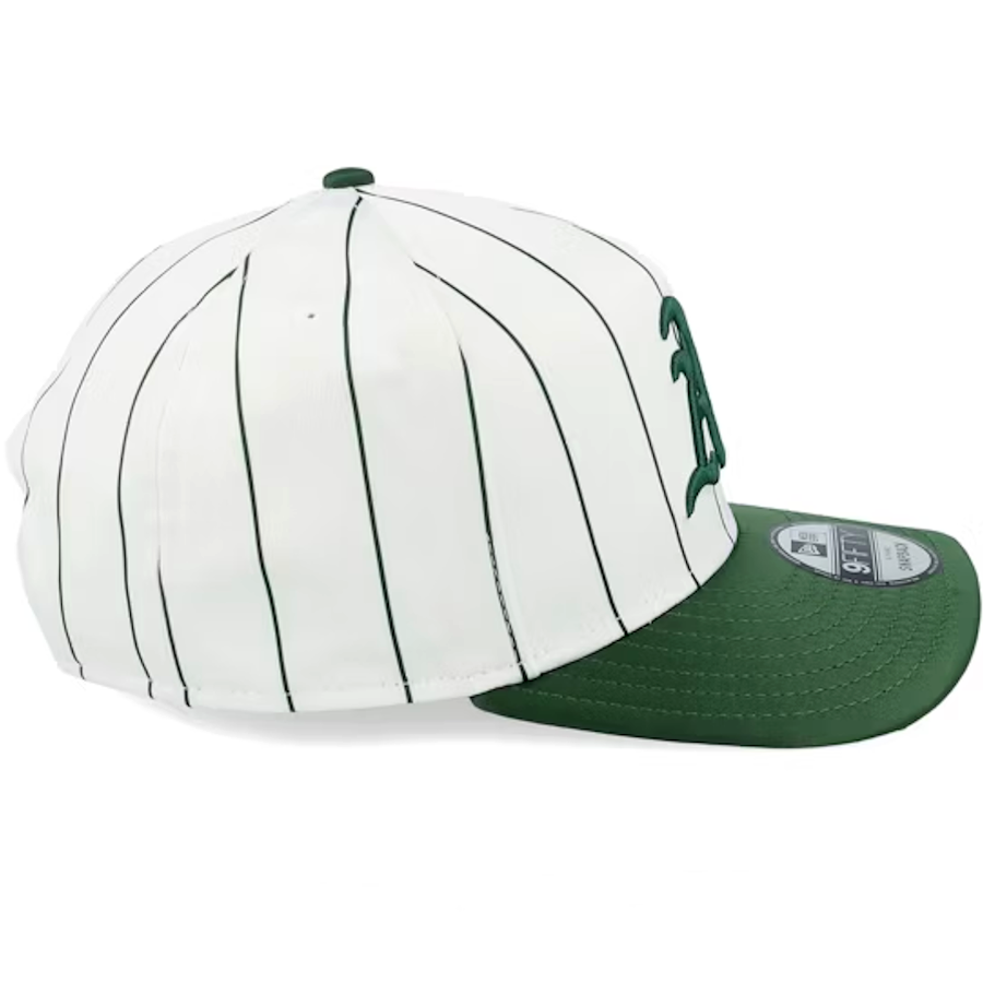 New Era Oakland Athletics 9Fifty A-Frame Satin Pinstripe White/Green