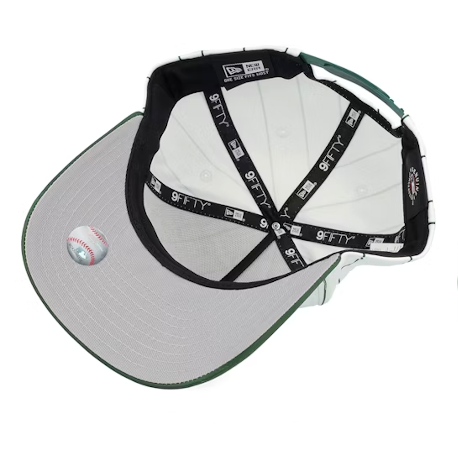New Era Oakland Athletics 9Fifty A-Frame Satin Pinstripe White/Green