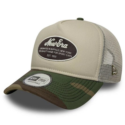 New Era Oval Patch Cream 9FORTY E-Frame