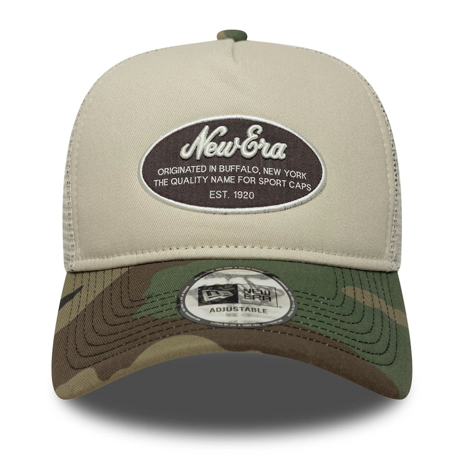 New Era Oval Patch Cream 9FORTY E-Frame