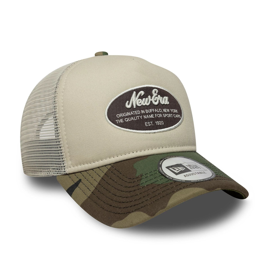 New Era Oval Patch Cream 9FORTY E-Frame