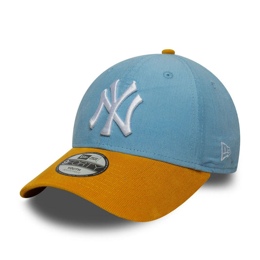 New Era (Youth) NY New York Yankees MLB Cord Pastel Blue 9FORTY
