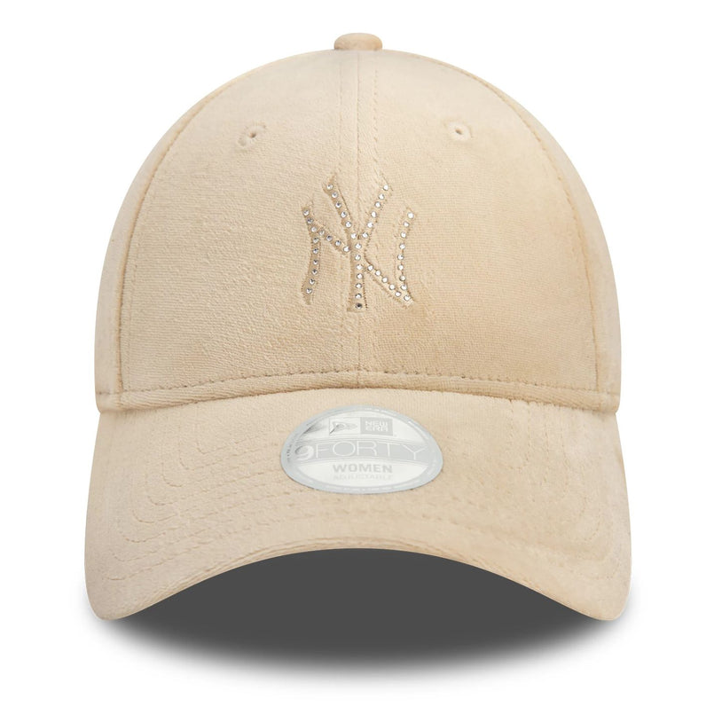 New Era NY New York Yankees Women Diamante Cream 9FORTY