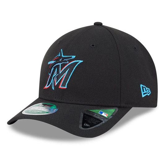 New Era Miami Marlins MLB Player Replica Black 9FORTY M-Crown