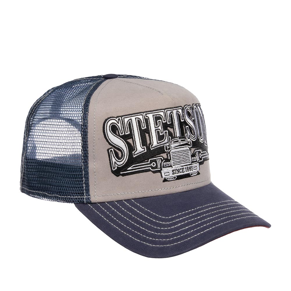 Stetson Trucker on the Truck Blue/Gray