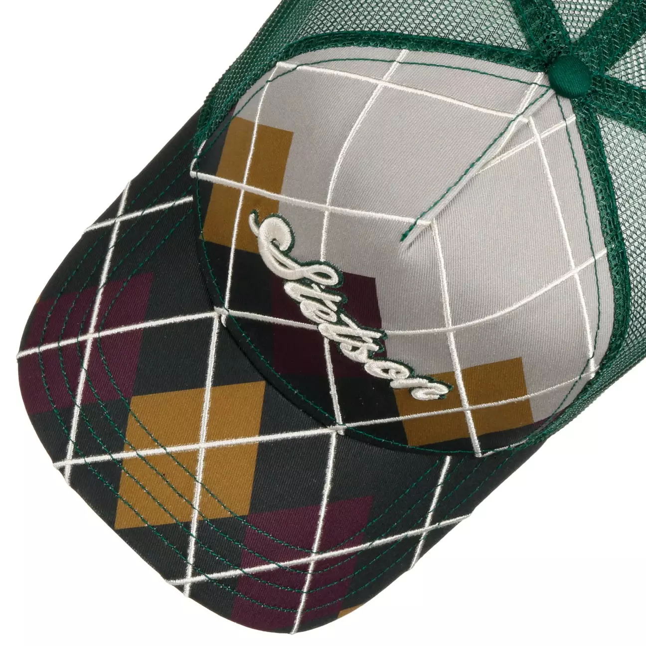 Stetson Argyle Check Trucker Multicolor