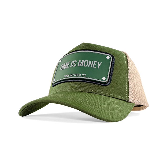 John Hatter & CO - RUBBER - TIME IS MONEY - OLIVE GREEN