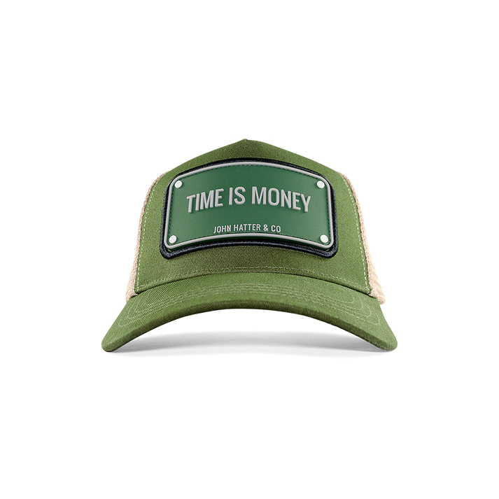 John Hatter & CO - RUBBER - TIME IS MONEY - OLIVE GREEN