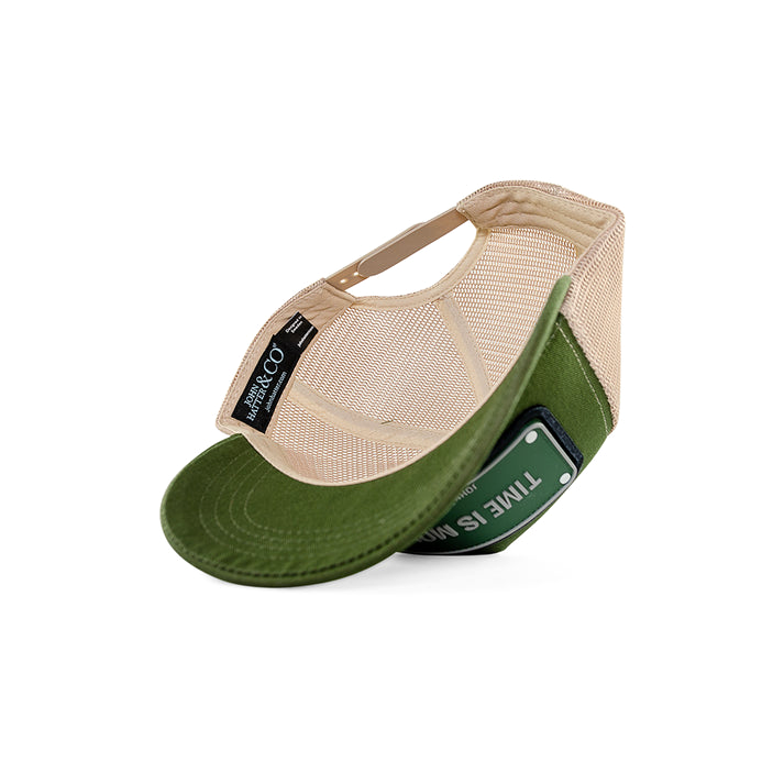 John Hatter & CO - RUBBER - TIME IS MONEY - OLIVE GREEN