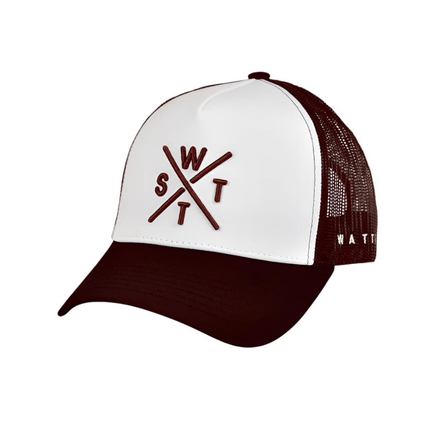 WATTS TRIBE CAP - CARAMEL & WHITE