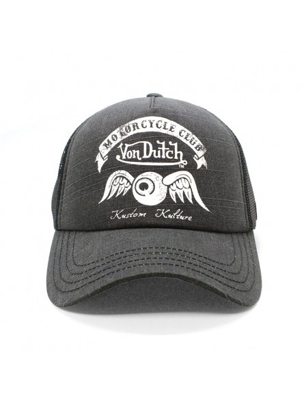 Von Dutch CREW8 Black Trucker Hat