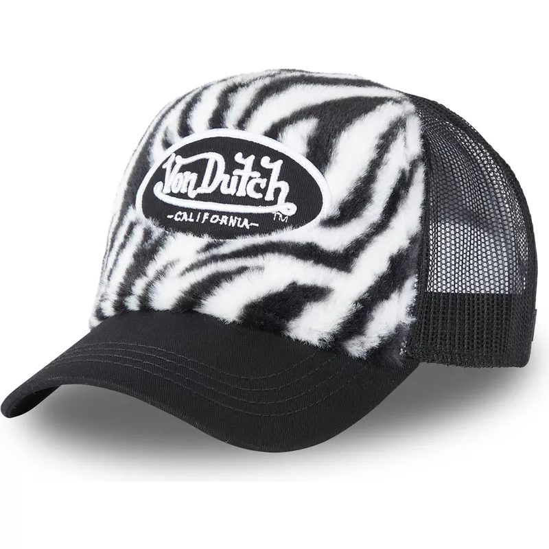 Von Dutch Black and White Fur