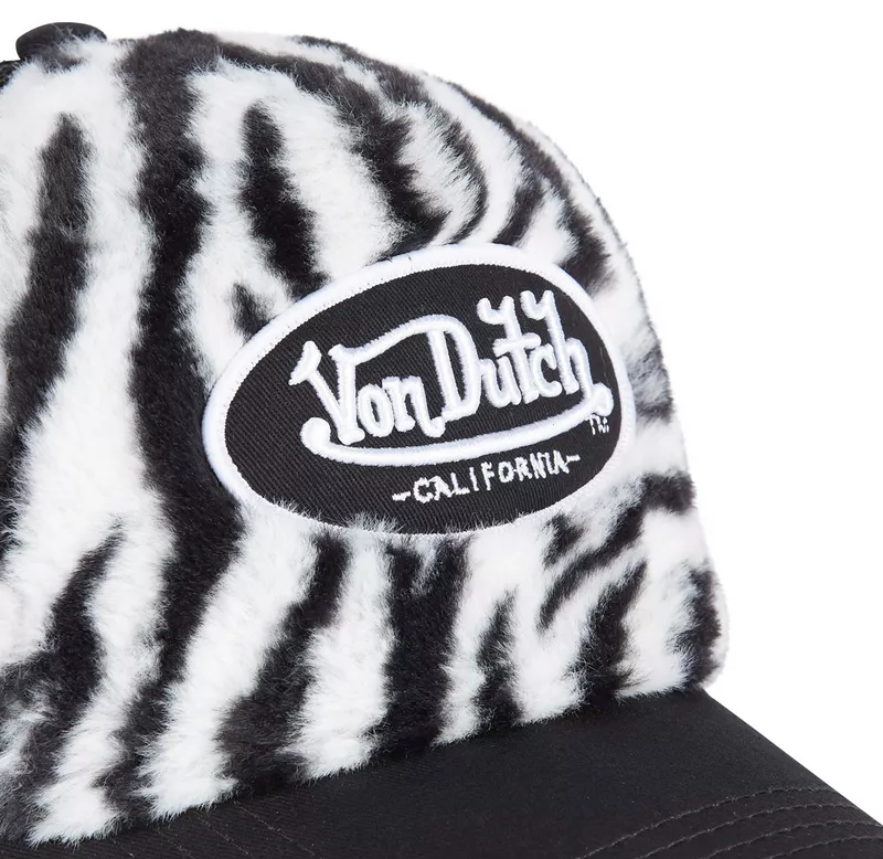 Von Dutch Black and White Fur