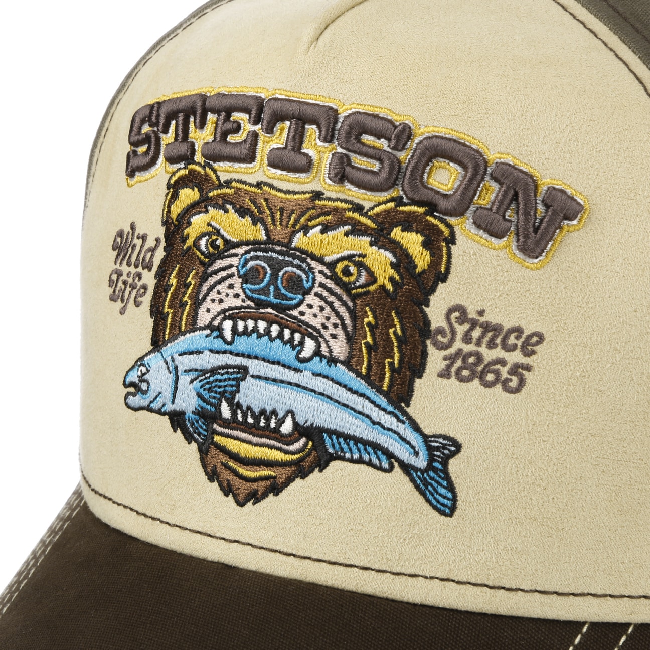 Stetson Bear Wild Life Trucker Beige/Brown