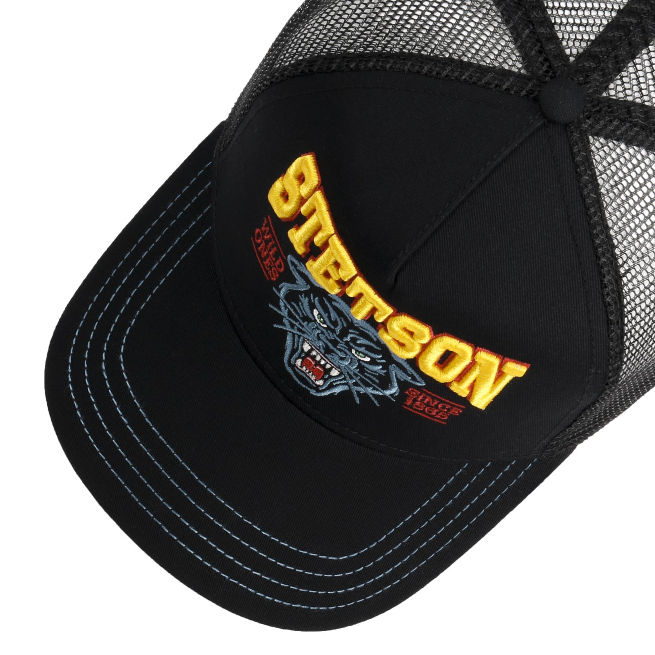 Stetson Panther Wild Ones Trucker Black