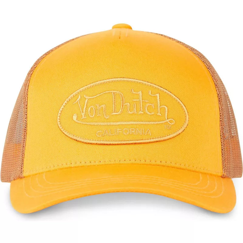 Von Dutch Marron Yellow Trucker