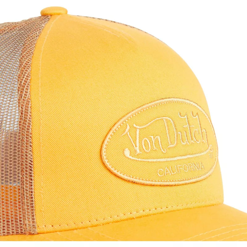 Von Dutch Marron Yellow Trucker