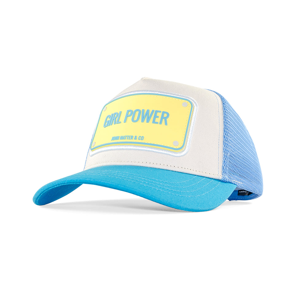 John Hatter & CO - RUBBER - GIRL POWER - WHITE BLUE
