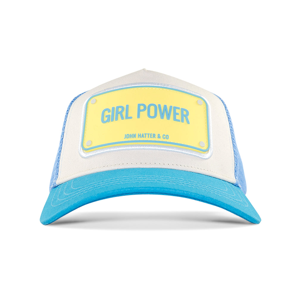 John Hatter & CO - RUBBER - GIRL POWER - WHITE BLUE