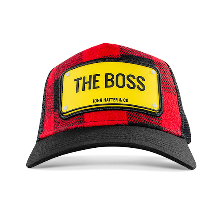 John Hatter & CO - THE BOSS - FLANNEL RUBBER - CHECKERED RED BLACK
